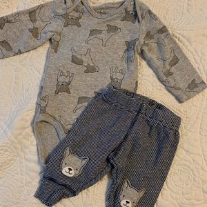 Frenchie Outfit 3 month